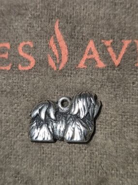 James Avery Shih Tzu Dog Charm Sterling Silver 925 No Jump Ring